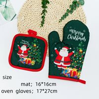 Modern Style Santa Claus Polyester Heat Resistant Gloves sku image 12