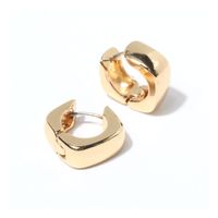 1 Pair Simple Style Solid Color Asymmetrical Inlay Alloy Rhinestones Earrings sku image 8