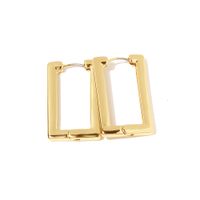 1 Pair Simple Style Solid Color Asymmetrical Inlay Alloy Rhinestones Earrings main image 4