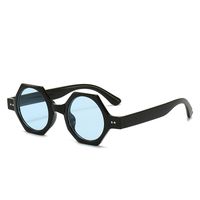 Retro Simple Style Solid Color Ac Polygon Full Frame Glasses main image 6