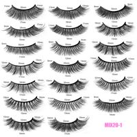 Vacances Couleur Unie Plastique Faux Cils 1 Jeu main image 2