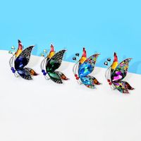 Elegant Insect Butterfly Alloy Inlay Glass Unisex Brooches main image 1