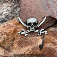 Funny Skull Alloy Unisex Brooches 1 Piece main image 3