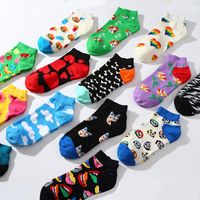 Unisex Simple Style Geometric Cotton Ankle Socks A Pair main image 5