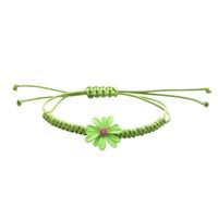 Simple Small Daisy Korean Hand-woven Red Rope Students Alloy Bracelet sku image 1
