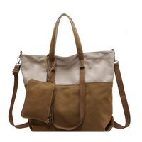 Women's Large Spring&summer Canvas Streetwear Shoulder Bag sku image 4