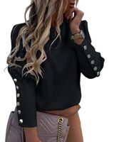 Women's Fashion Printing Button Pullovers Coat main image 4