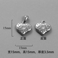 1 Piece Titanium Steel Portrait Cross Heart Shape Polished Pendant sku image 9