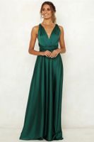 Women's Party Dress Elegant Sexy V Neck Sleeveless Solid Color Maxi Long Dress Banquet main image 2