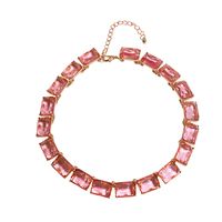 Luxurious Simple Style Shiny Geometric Alloy Inlay Resin Women's Necklace sku image 6
