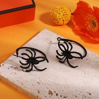 1 Pair Hip-hop Vintage Style Punk Spider Plating Alloy 14k Gold Plated Silver Plated Hoop Earrings main image 2