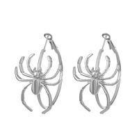 1 Pair Hip-hop Vintage Style Punk Spider Plating Alloy 14k Gold Plated Silver Plated Hoop Earrings sku image 3
