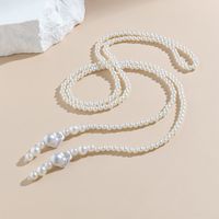 Simple Style Irregular Round Imitation Pearl Beaded Women's Necklace main image 4