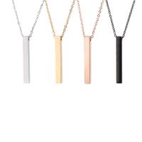 Stainless Steel 18K Gold Plated Rose Gold Plated Simple Style Plating Geometric Solid Color None Necklace main image 1