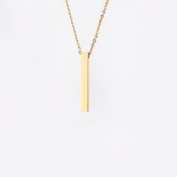 Stainless Steel 18K Gold Plated Rose Gold Plated Simple Style Plating Geometric Solid Color None Necklace main image 3