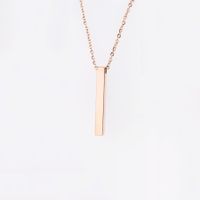 Stainless Steel 18K Gold Plated Rose Gold Plated Simple Style Plating Geometric Solid Color None Necklace main image 2