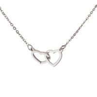 Stainless Steel 18K Gold Plated Simple Style Plating Heart Shape None Pendant Necklace main image 4