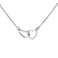 Stainless Steel 18K Gold Plated Simple Style Plating Heart Shape None Pendant Necklace sku image 1