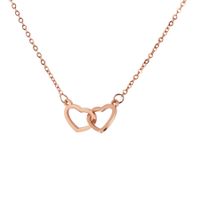 Stainless Steel 18K Gold Plated Simple Style Plating Heart Shape None Pendant Necklace sku image 3