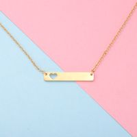 Titanium Steel 18K Gold Plated Simple Style Plating Solid Color None Pendant Necklace sku image 7