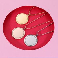 Stainless Steel 18K Gold Plated Lady Simple Style Geometric None Pendant Necklace main image 5