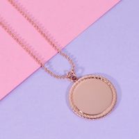 Stainless Steel 18K Gold Plated Lady Simple Style Geometric None Pendant Necklace sku image 3