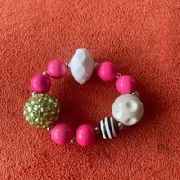 Fashion Geometric Arylic Alloy Inlay Artificial Pearls Bracelets sku image 4