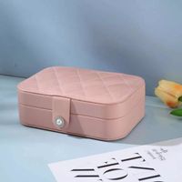 1 Piece Fashion Solid Color Pu Leather Jewelry Boxes sku image 3