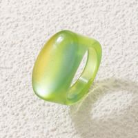 Simple Fashion Transparent Acrylic Resin French Retro Wind Creative Diamond Ring sku image 35