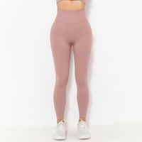 Sports Solid Color Nylon Active Bottoms Leggings main image 3