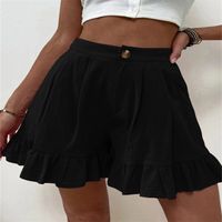 Women's Daily Simple Style Solid Color Shorts Ruffles Shorts main image 5