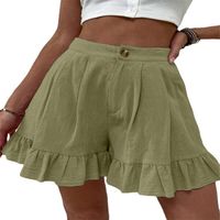 Women's Daily Simple Style Solid Color Shorts Ruffles Shorts main image 2