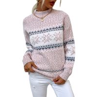 Women's Sweater Long Sleeve Sweaters & Cardigans Casual Snowflake main image 3