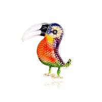 Retro Parrot Alloy Women's Brooches sku image 1