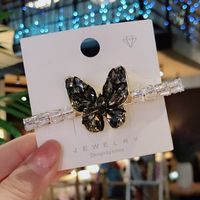 Einfacher Stil Schmetterling Legierung Eingelegter Zirkon Haarklammer sku image 4