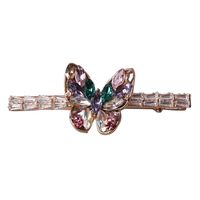 Simple Style Butterfly Alloy Inlaid Zircon Hair Clip main image 4