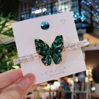 Simple Style Butterfly Alloy Inlaid Zircon Hair Clip sku image 3