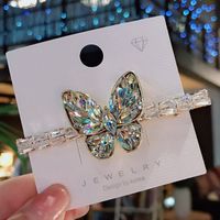 Simple Style Butterfly Alloy Inlaid Zircon Hair Clip sku image 1