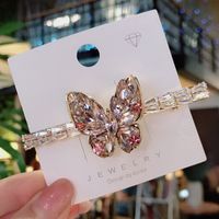 Simple Style Butterfly Alloy Inlaid Zircon Hair Clip sku image 7