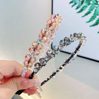 Sweet Simple Style Round Artificial Crystal Hair Band main image 3