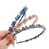 Sweet Simple Style Round Artificial Crystal Hair Band main image 2