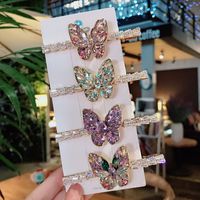 Simple Style Butterfly Alloy Inlaid Zircon Hair Clip main image 2