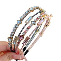 Classic Style Solid Color Rhinestone Hair Band main image 5