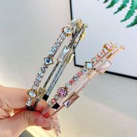 Classic Style Solid Color Rhinestone Hair Band main image 1