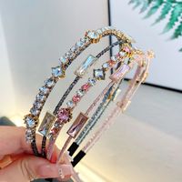 Classic Style Solid Color Rhinestone Hair Band main image 2