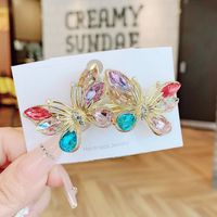 Sweet Butterfly Artificial Crystal Hair Clip sku image 1
