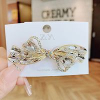 Sweet Bow Knot Artificial Crystal Hair Clip sku image 5
