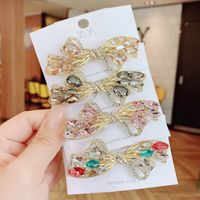 Sweet Bow Knot Artificial Crystal Hair Clip main image 5