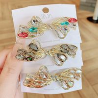 Sweet Bow Knot Artificial Crystal Hair Clip main image 1