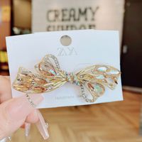 Sweet Bow Knot Artificial Crystal Hair Clip sku image 4